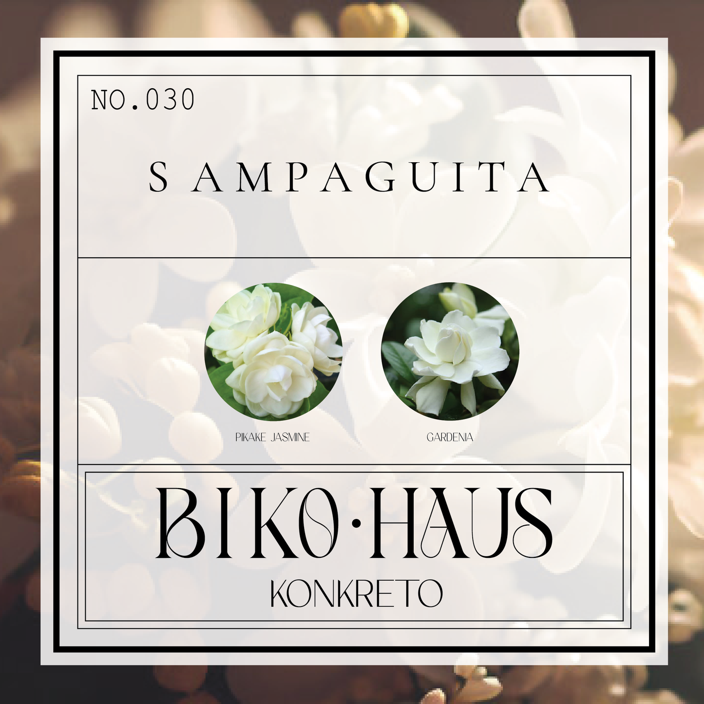 Sampaguita // White Stone Konkreto Kandela
