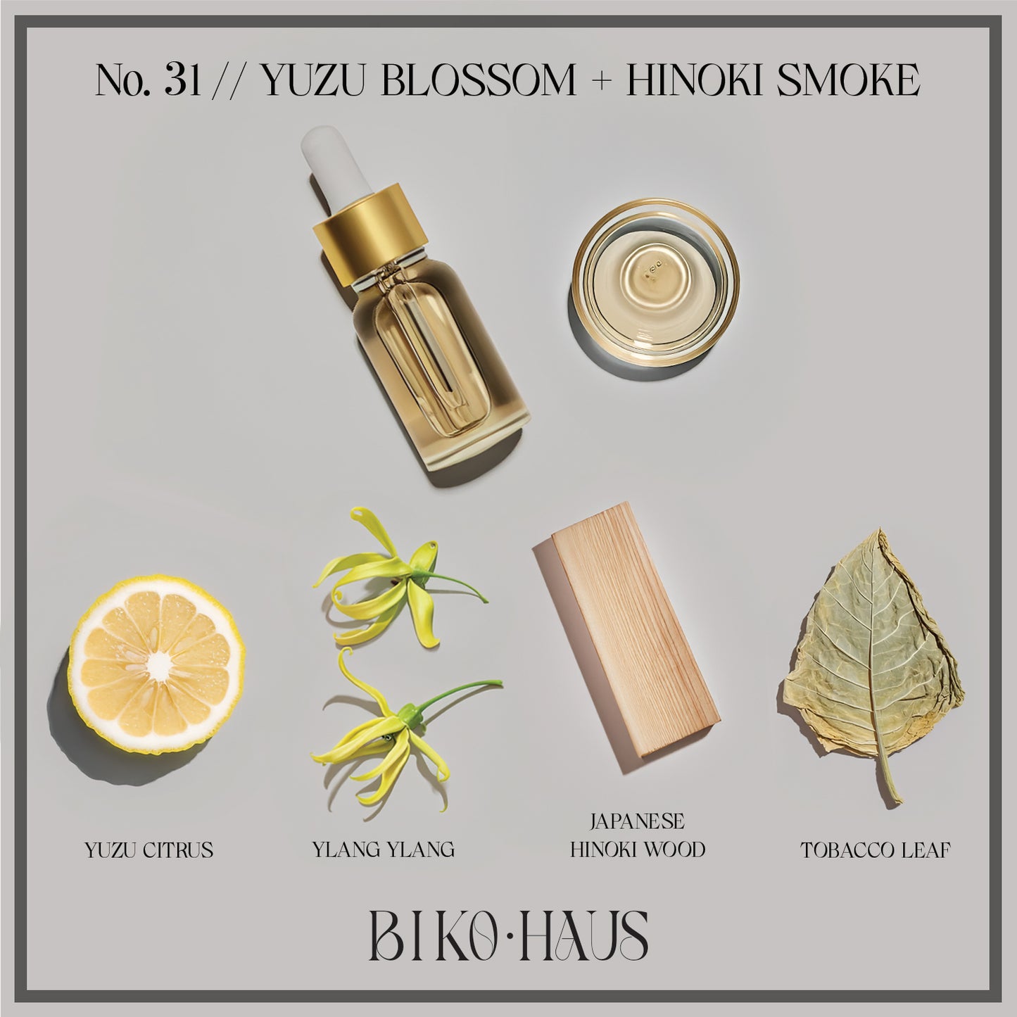 Yuzu Blossom + Hinoki Smoke // Ombré Konkreto Kandela