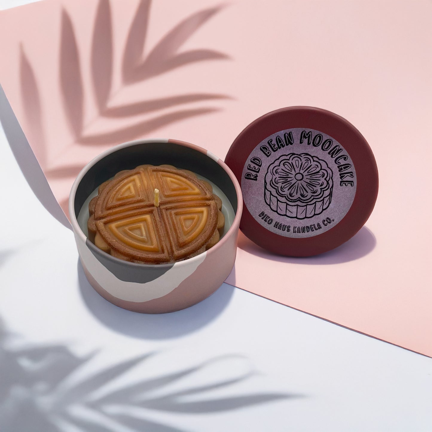 Red Bean Mooncake // Rose Geode Tin Kandelita