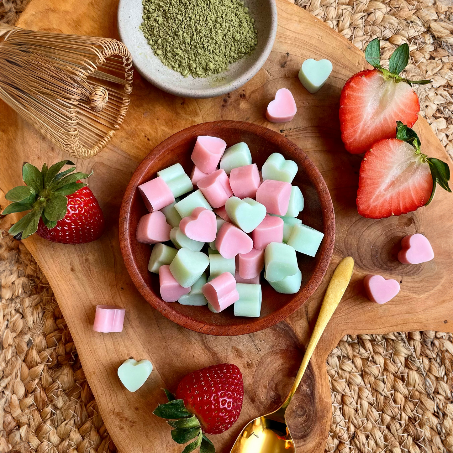 Strawberry Matcha // Soy & Beeswax Melts