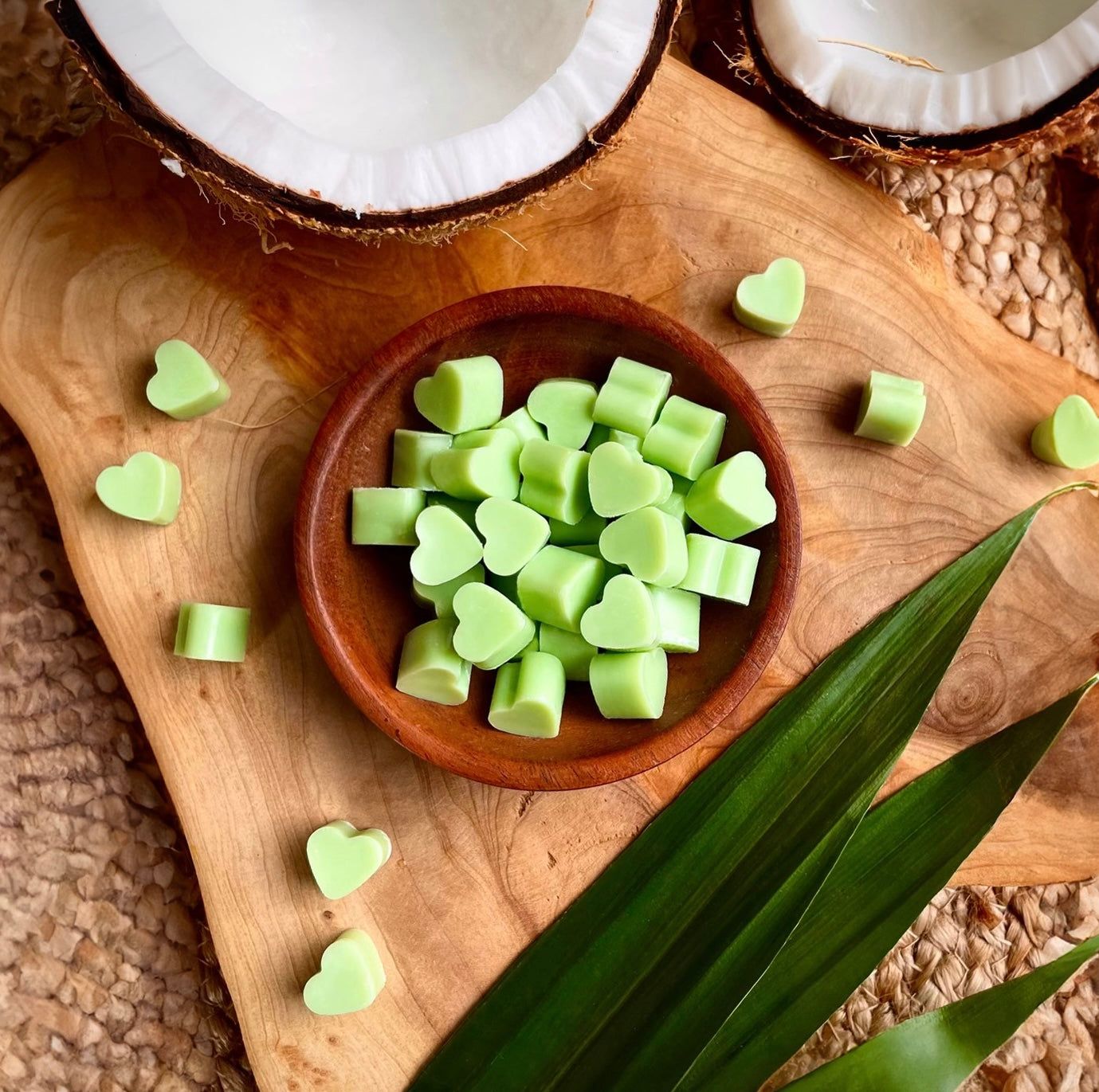 Buko Pandan // Scented Soy & Beeswax Aroma Heart Wax Melts