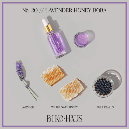 Lavender Honey Boba // Gold Tin Kandelita