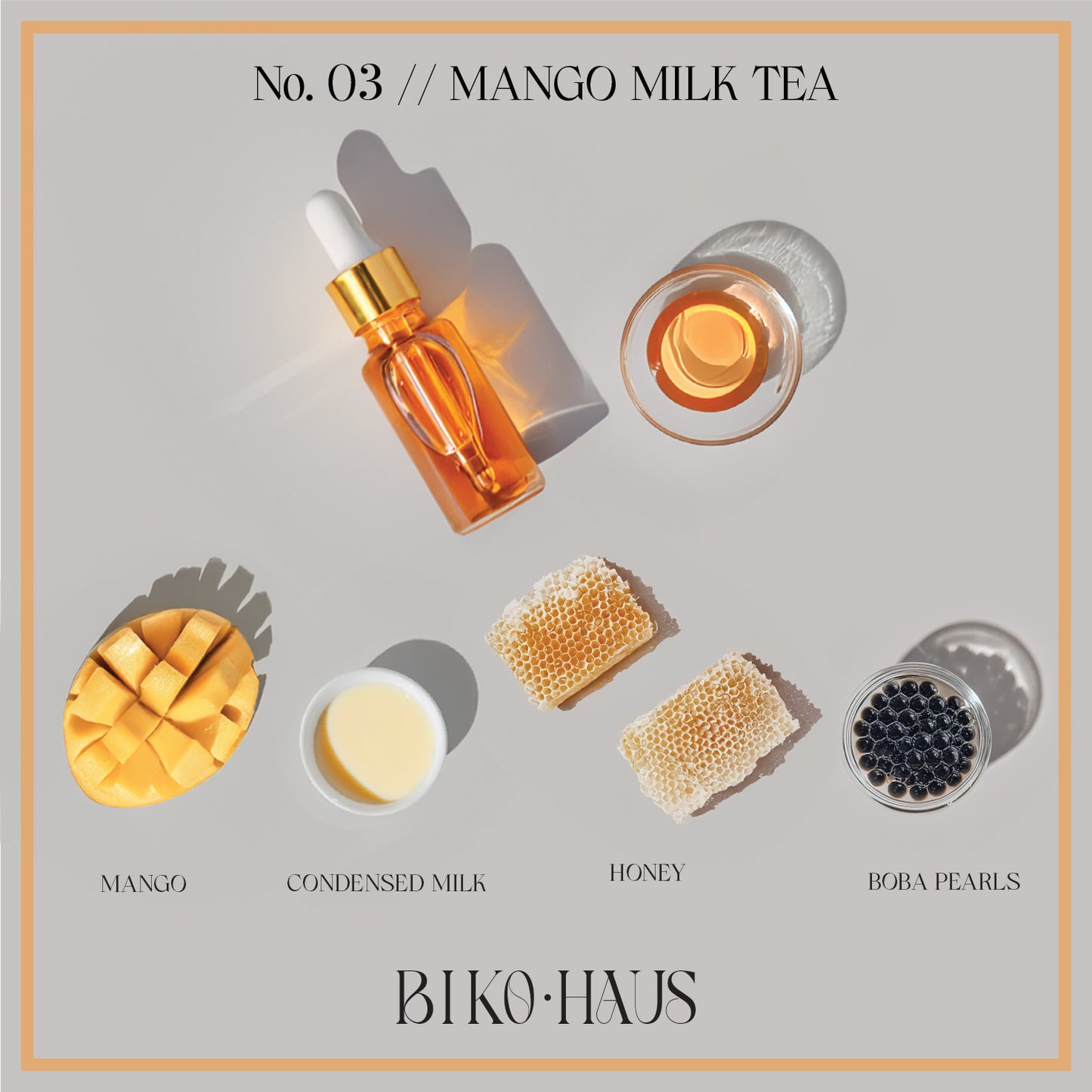 Mango Milk Tea // Champagne Tin Kandelita