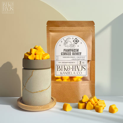 Mandarin Ginger Honey // Soy & Beeswax Melts