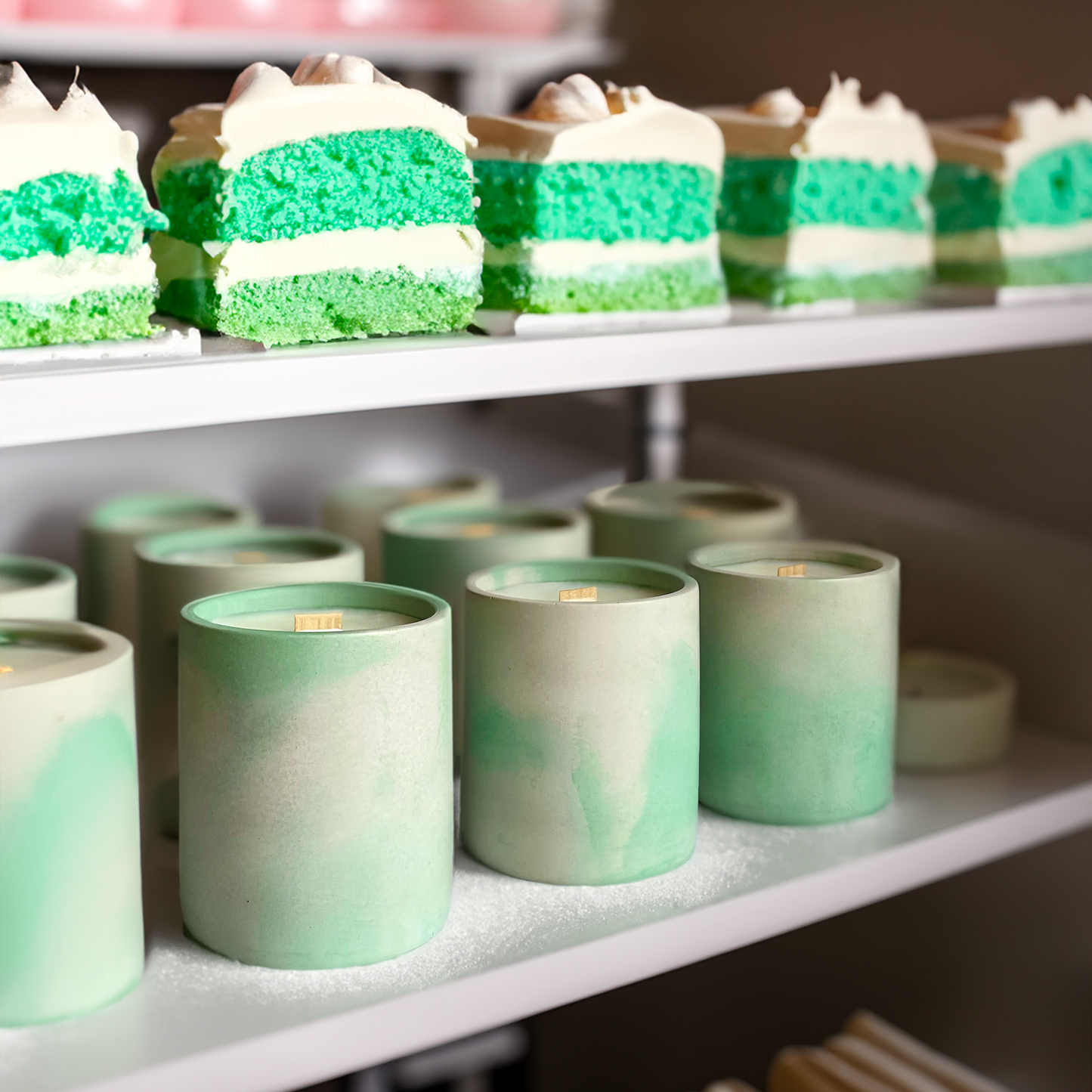 Buko Pandan // Pastel Green Kloud Konkreto Kandela