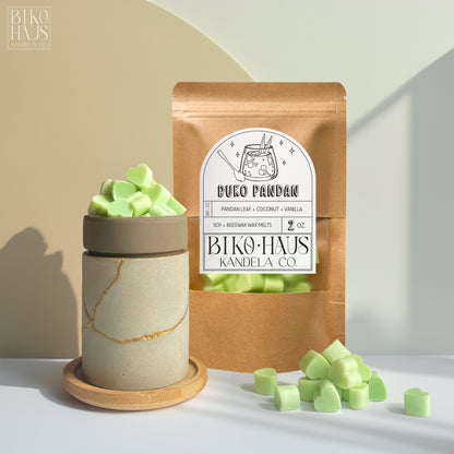 Buko Pandan // Scented Soy & Beeswax Aroma Heart Wax Melts