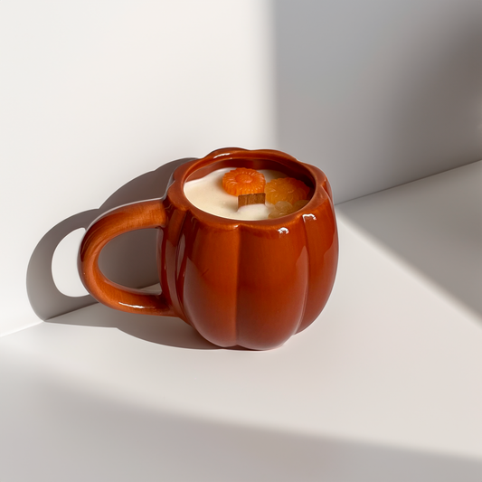 Pumpkin Spice Latte // Ceramic Pumpkin Mug