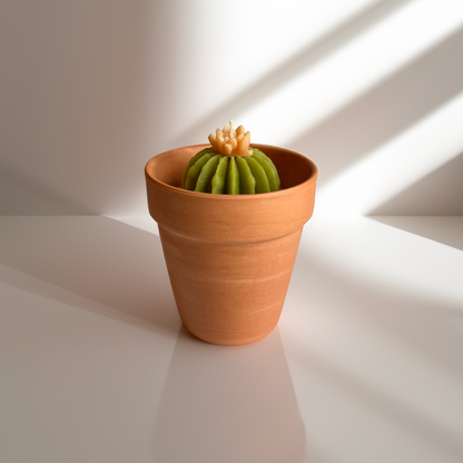 Bamboo + Melon // Terracotta Planter Kaktus Kandela