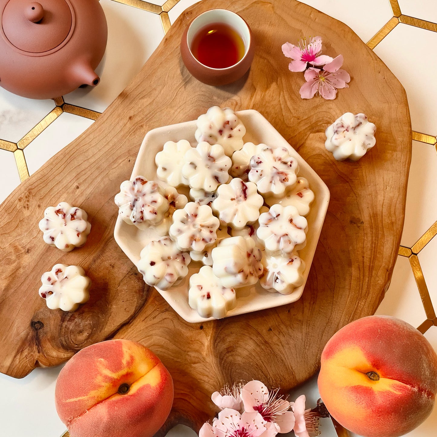 Peach Petal Tea // Soy & Beeswax Melts